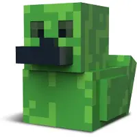 TUBBZ NUMSKULL-TUBBZ BATH DUCK-MINECRAFT-CREEPER-9CM
