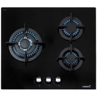 CATA Cci 6021 Bk Gaskookplaat 3 Branders