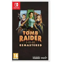 Switch-spel, Tomb Raider I-III Remastered, met Lara Croft. One size