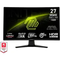 MSI 9S6-3CE31T-007 MAG 274CQF Curved Gaming TFT 27" WQHD VA 180Hz 0.5ms