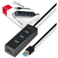 Axagon HUE-S2BL USB-hub 4 poorten USB-A, Micro-USB USB 3.2 Gen1 5 GBit/s Meerdere kleuren