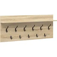vidaXL Wandgemonteerde kapstok Muurmontage Sonoma Eik 100 x 40 x 12 cm