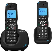 Alcatel Draadloze telefoon XL535 DUO, zwart (2 stuks)