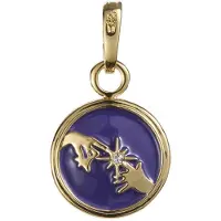 Noble Collection : De Buitenaardse Wezen Ik Zal Hier Zijn Sleutelhanger, Goud. Goud, One Size