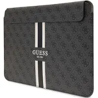 GUESS PU 4G Bedrukte Streep Computerhoes 16" Zwart (16", Universeel), Laptoptas, Zwart