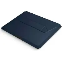 Uniq Oslo Laptophoes - Laptopsleeve met opvouwbare laptopstandaard 14 inch - Laptopsleeve - Navy Blue