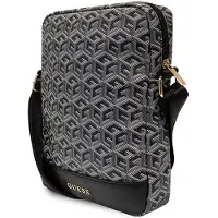 GUESS PU G Cube Portemonnee Universeel 10 inch - zwart (Galaxy S23 Ultra), Tablethoes, Zwart