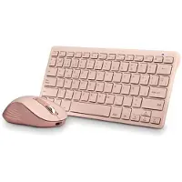 NGS FANTASY (QUERTY, ES), Mini, Draadloos, RF draadloos + Bluetooth, QWERTY-lay-out, Roze, Inclusief muis