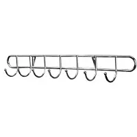 Galicja - Wandkapstok met 7 Haken - Chroom - Sterke Constructie - Veelzijdig