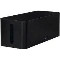 Hama 00221012 Kabelbox Kunststof Zwart (l x b x h) 15.6 x 4 x 13.5 cm 1 stuk(s)
