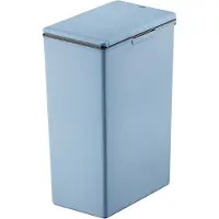 EKO Morandi Touch afvalbak, ruimtebesparend, kunststof, touch bar, B 245 x D 370 x H 630 mm, 40 liter, blauw