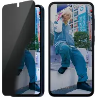 PanzerGlass Privacy Ultra-Wide Fit Anti-Bacterial Screenprotector incl. applicator voor de Samsung Galaxy A36
