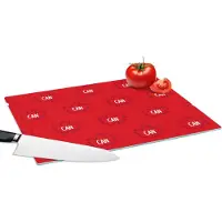 KitchenYeah Glazen Snijplank - 39x28 - Canada - Vlaggen - Patronen - Snijplanken Glas