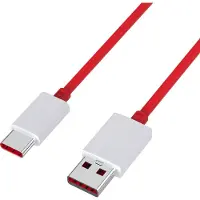 Phonillico USB C naar USB Snellader Kabel Rood - 1 meter - Oplaadkabel voor OnePlus Nord CE 4 Lite 5G / OnePlus Nord CE 3 5G / Nord CE 3 Lite 5G / Nord CE 2 5G / Nord CE 2 Lite 5G / Nord CE 5G