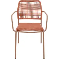 Kare design Tuinstoel met armleuningen Madagascar rood