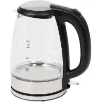 Home Essentials - Waterkoker - Glas - 1,7L - met LED - 2200W - Glazen Waterkoker - RVS