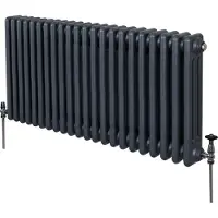 Monster Traditionele radiator met 3 kolommen - 600 x 1012 mm - Anthracietgrijs