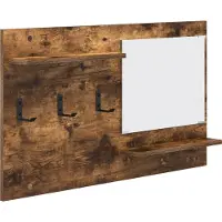vidaXL Wandgemonteerde kapstok Rook Eiken 90 x 10 x 50 cm
