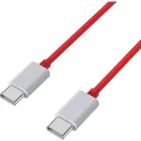 Phonillico USB C naar USB C Snellader Kabel Rood - 1 meter - Oplaadkabel voor OnePlus Nord 3 5G / Nord 2 5G / Nord 2T 5G / Nord 5G