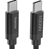 Hama kabel, 3 meter, USB-C, USB-C, USB 2.0, 0,48 Gbit/s, zwart
