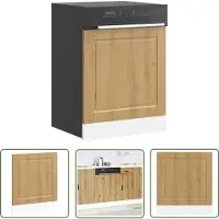 vidaXL Sleutelset - Dynamo Meter - Vaatwaspaneel Porto 60x1,5x67 cm bewerkt hout artisanaal eiken - Gereedschap - Handgereedschap - Drapers Tools