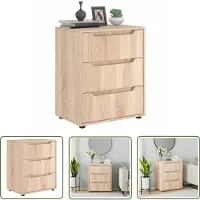 vidaXL Salontafel - Dressoir - Dressoir VISNES 60x40x73 cm spaanplaat sonoma eikenkleurig - Tv Tafel - Opbergkast - Houten Dressoir