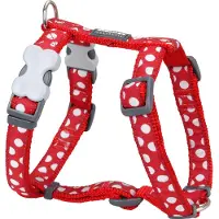 Red Dingo Hondentuig Style Sports, wit met stippen, maat 37-61 cm
