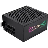 Aerocool Luxpro RGB550M, 550W, 80 Plus Bronze, semi-modulair netvoeding, transparant, één maat / EU-stekker, 220V, transparant, één maat