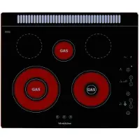 Vitrokitchen 401tgna Keramische Kookplaat 60 Cm 3 Branders