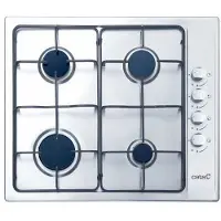 CATA GI 6004 X, Zwart, Roestvrij staal, Inbouw, Gas, Roestvrij staal, 4 zones, 4 zones