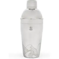Leopold Vienna - Cocktail shaker 500ml RVS Mountains - shakebeker - met lasergravure