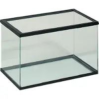 Flamingo Aquarium – volglas aquarium – 40x20x25cm – 17,3L – glas – zwart kunststof frame – Europese kwaliteit – voor alle vissoorten – binnen