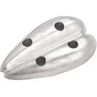 Tecnoseal Double Oval Anode Zilver 10 mm