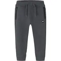 Name It Mini Broek 'NMMVimo' donkergrijs / zwart / wit