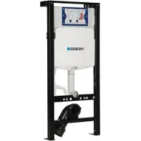 Geberit QeramiQ Dely Toiletset - 36.3x51.7cm - diepspoel - rimless - Inbouwreservoir met UP320 spoelmechanisme - softclose toiletzitting - mat witte bedieningsplaat - ronde knoppen - mat wit