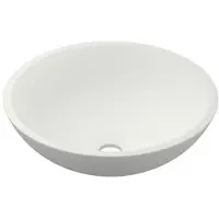 Ink opbouw waskom jazz large polystone zonder kraangat 40x40x12 cm mat wit