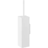 Zack Carvo Toiletborstelhouder - gesloten - wandmontage - wit 40821