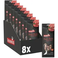Rosewood Steak Sticks Rund en Koolvis Large - Kauwstaven - Met Runderhuid - Graanvrij - 8 x 3 Kauwstaven