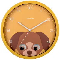 Karlsson wandklok Peekaboo Dog (Ø30,8 cm)