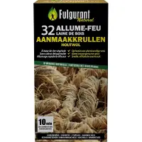 Fulgurant - 32 Houtwol aanmaakkrullen - 100% natuurlijk