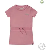 Koko Noko jurk Nala met tekst en glitters roze Meisjes Stretchkatoen Ronde hals - 110/116