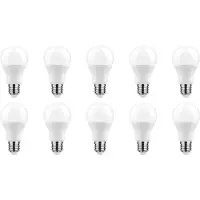Technik E27 LED Lamp 11.1W - 1055lm - 2700K - Warm Wit - LED Globe A60 - Vervangt 75W Halogeen Gloeilamp - 10 stuks