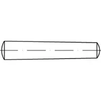 Toolcraft TO-5394414 Conische pen 20 mm Staal 10 stuk(s)
