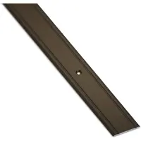 Sotech 1 stuk Overgangsprofiel Cross Aluminium Schroefbare vloerplint Overgangsrail voor vloeren Lengte 100 cm Breedte 30 mm vloerprofiel aluminium brons Compensatieprofiel geperforeerd