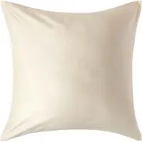 Homescapes Biologisch Kussensloop 60x60 cm – Crème – 100% Egyptisch Katoen Satijn – Draaddichtheid 400
