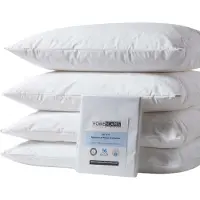 Homescapes set van 4 waterdichte kussenbeschermers – polyester & TPU coating – met ritssluiting – 50x75 cm – OEKO-TEX – ademend & hypoallergeen