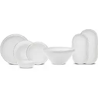 Karaca Streamline Saturn serviesset voor 4 personen, 19-delig - stijlvol tafelservies voor uw keuken en eetkamer