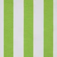 Homescapes Groen en Wit Gestreepte Katoenen Stof - Verkocht per meter brede strepen, 150 cm breed