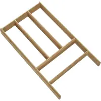 Sotech Orga-Box Individual Bamboe bestekinzet geolied (473 x 273 x 50 mm) Multifunctioneel lade-element Verdeelsysteem voor laden met een binnendiepte van 473 mm