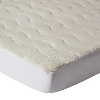 Homescapes matras-topper fleece – extra dik 320 gsm – teddy toplaag – 120x190 cm